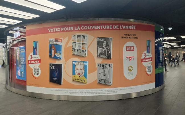 adh&eacute;sivage de toutes les couvertures des magazines &agrave; chatelet
