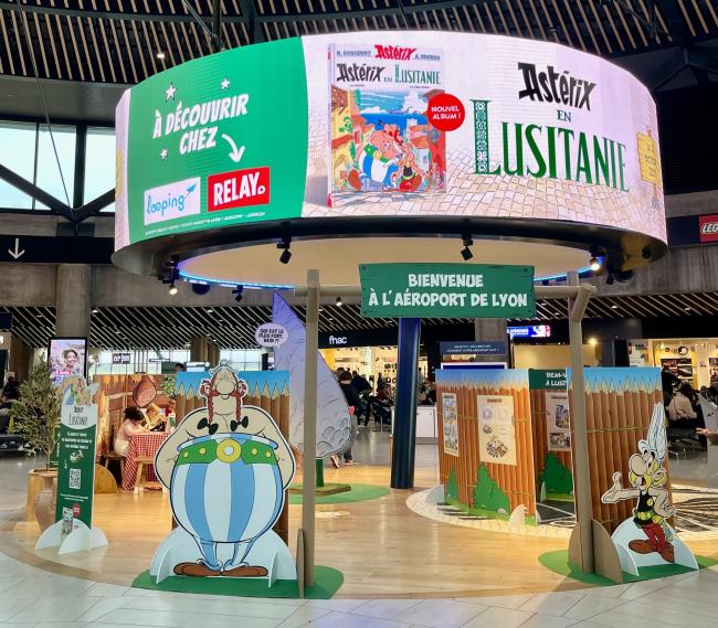 Mise en avant Ast&eacute;rix a&eacute;roport de Lyon
